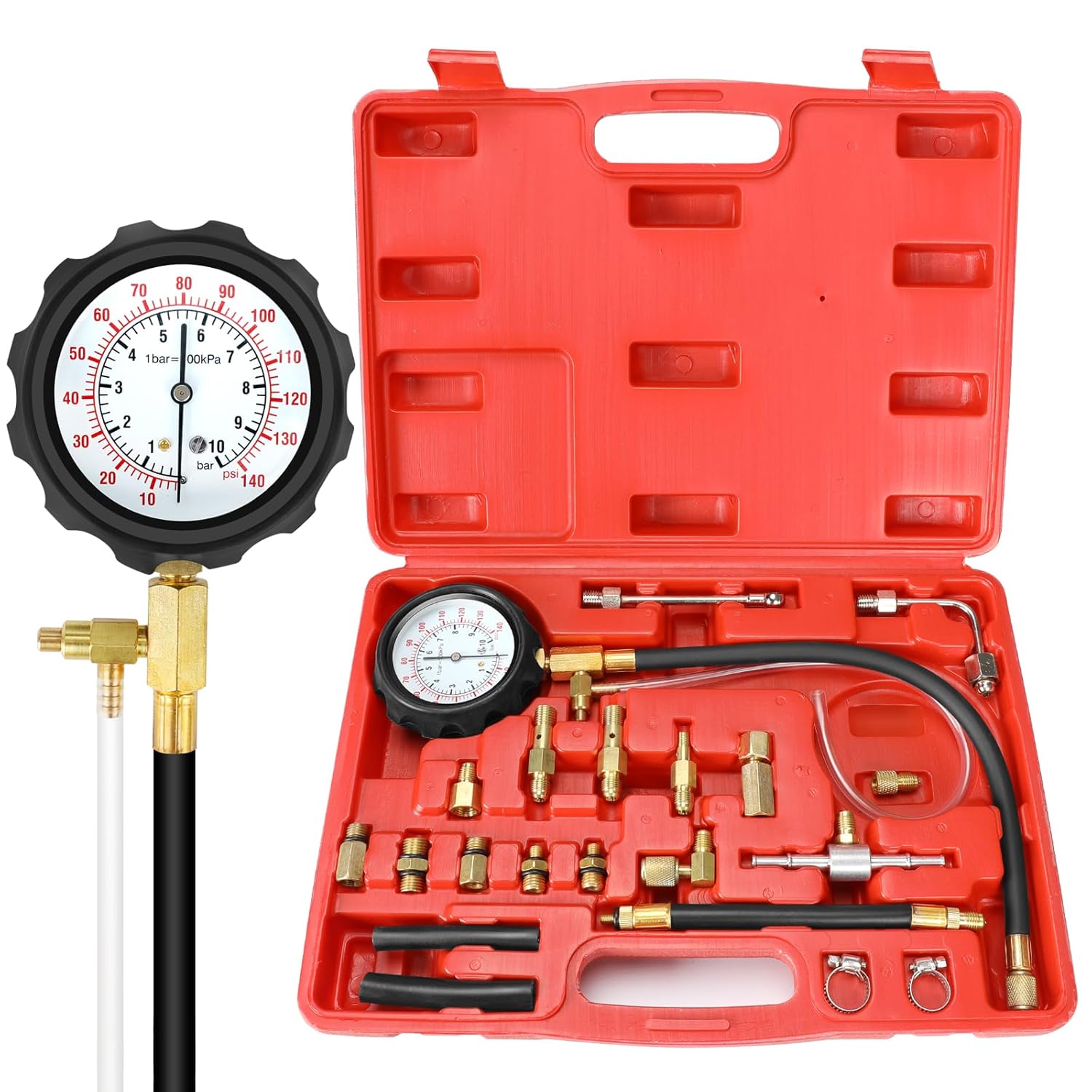 BETOOLL Fuel Injector Pressure Tester Gauge Kit - Image 1