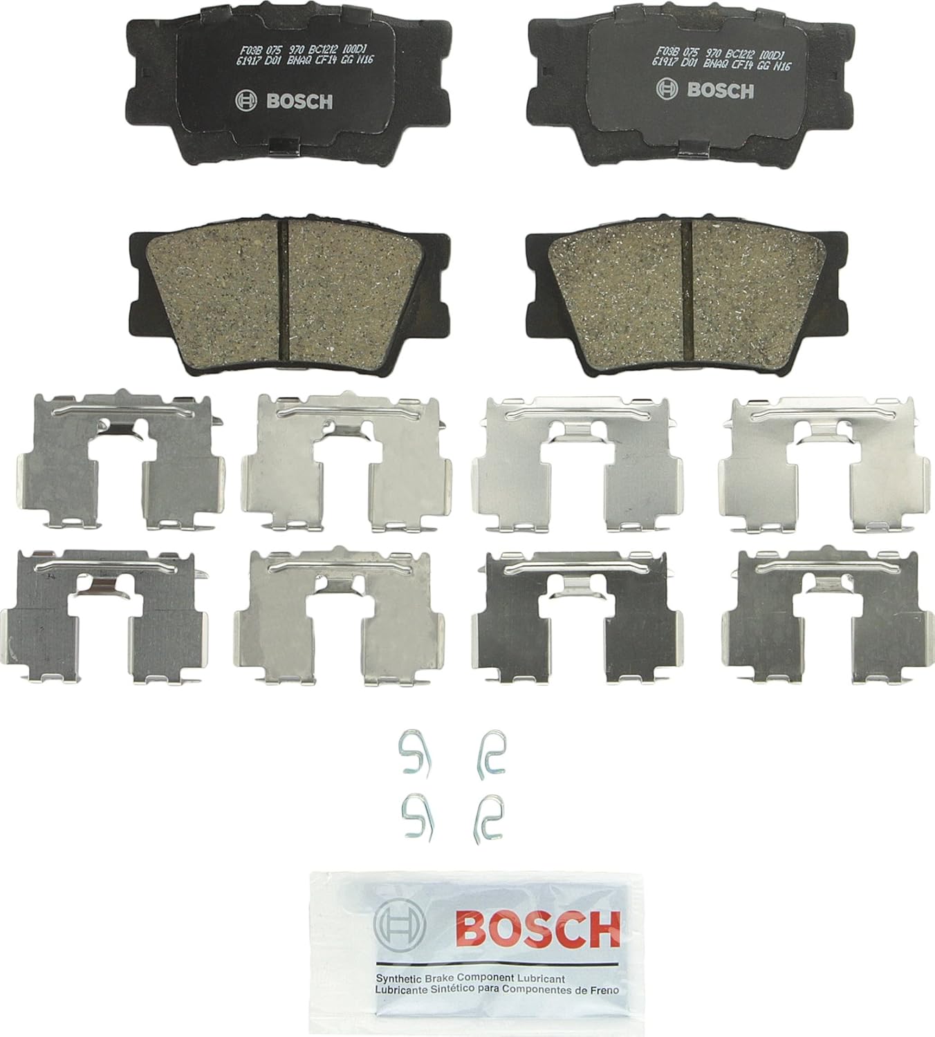 BOSCH BC1212 QuietCast Ceramic Rear Brake Pads