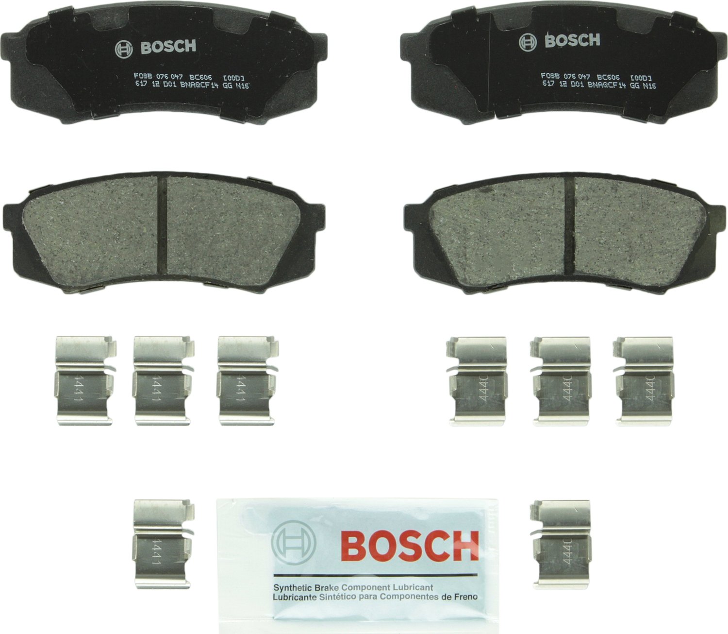 BOSCH BC606 QuietCast Ceramic Rear Brake Pads