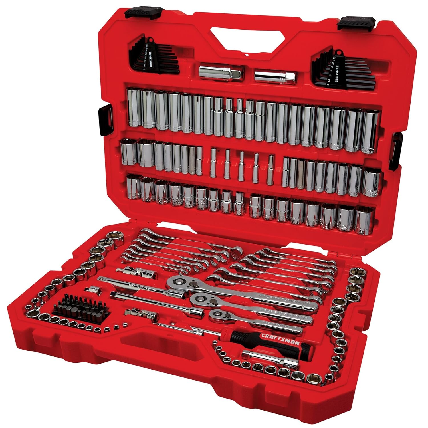 CRAFTSMAN 189 Piece Mechanics Tool Set Socket Wrench - Image 1