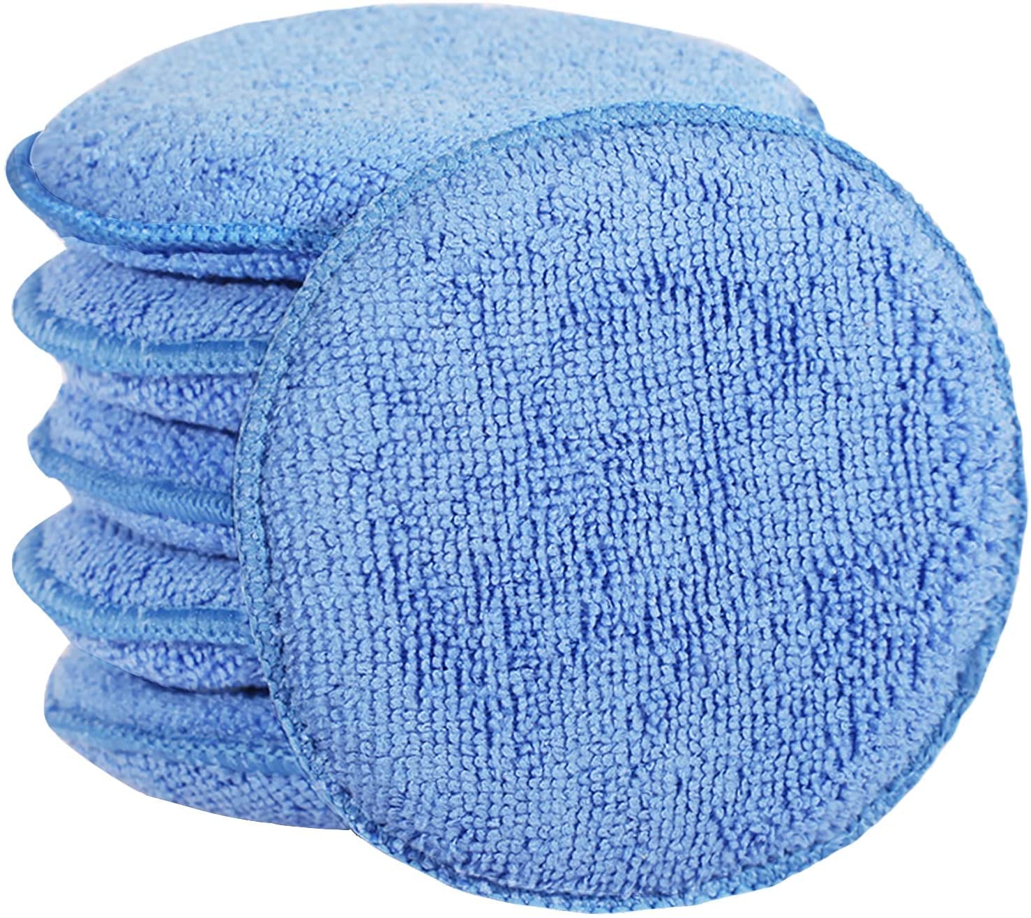 Microfiber Wax Applicator Foam Pads 5 Inch 6 Pack - Image 1